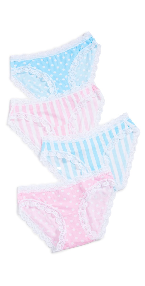 Stripe & Stare Spots & Stripes Panties Box Multi