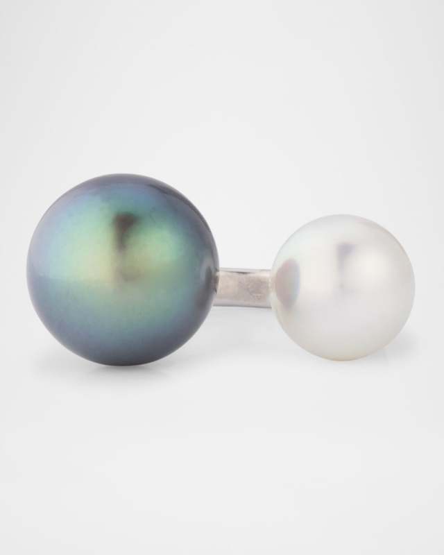 Mono Open Tahitian & South Sea Pearl Ring Size 6