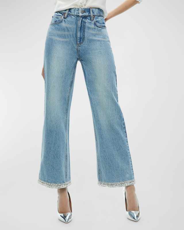 Ora High-Rise Embellished Jeans