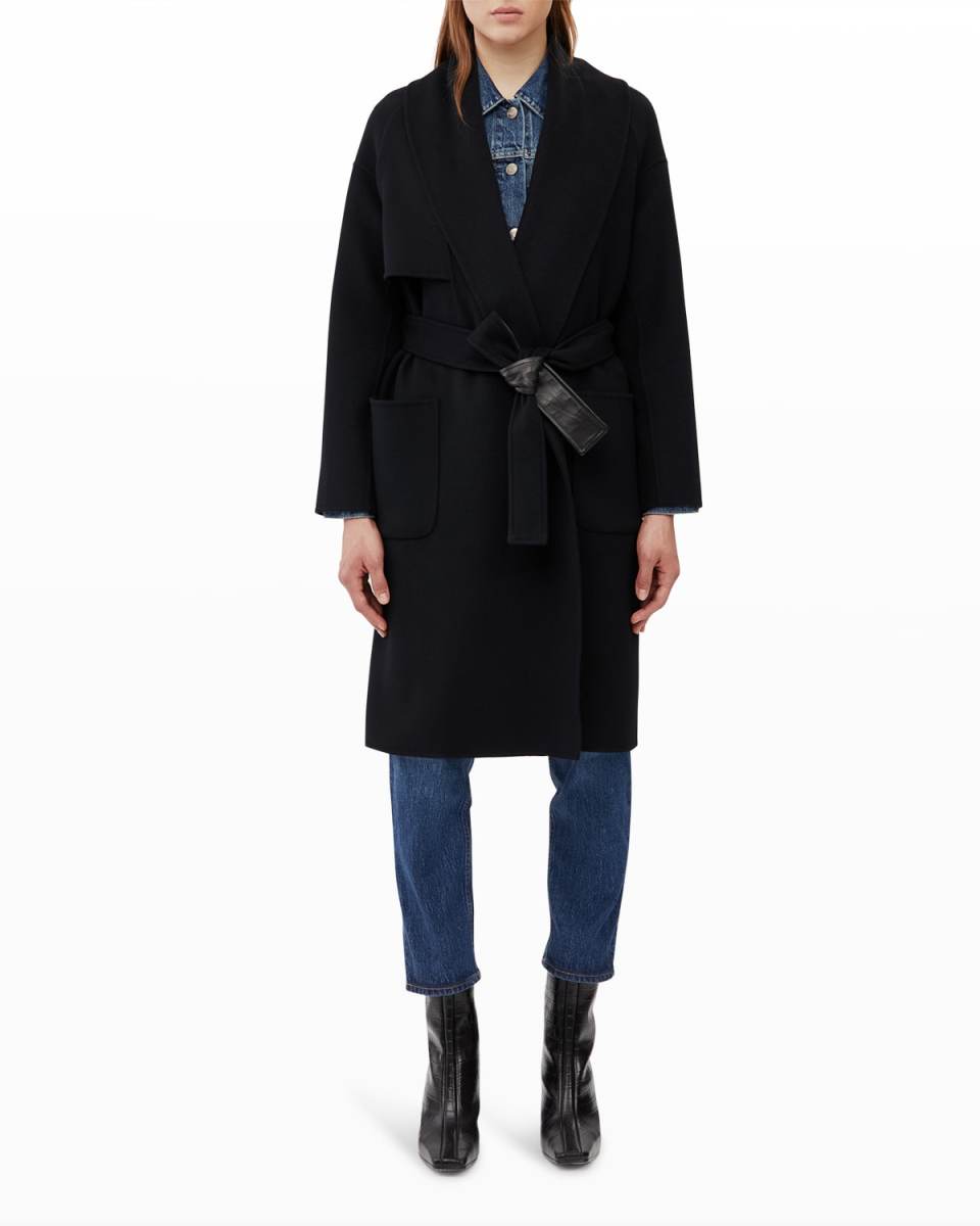 Thalia Belted Wool Coat