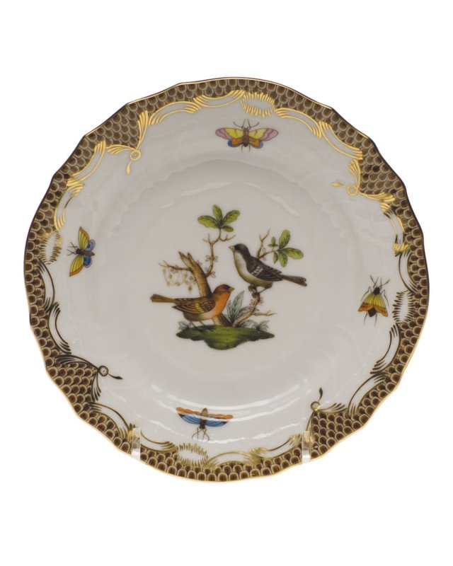 Rothschild Bird Brown Motif 05 Bread & Butter Plate