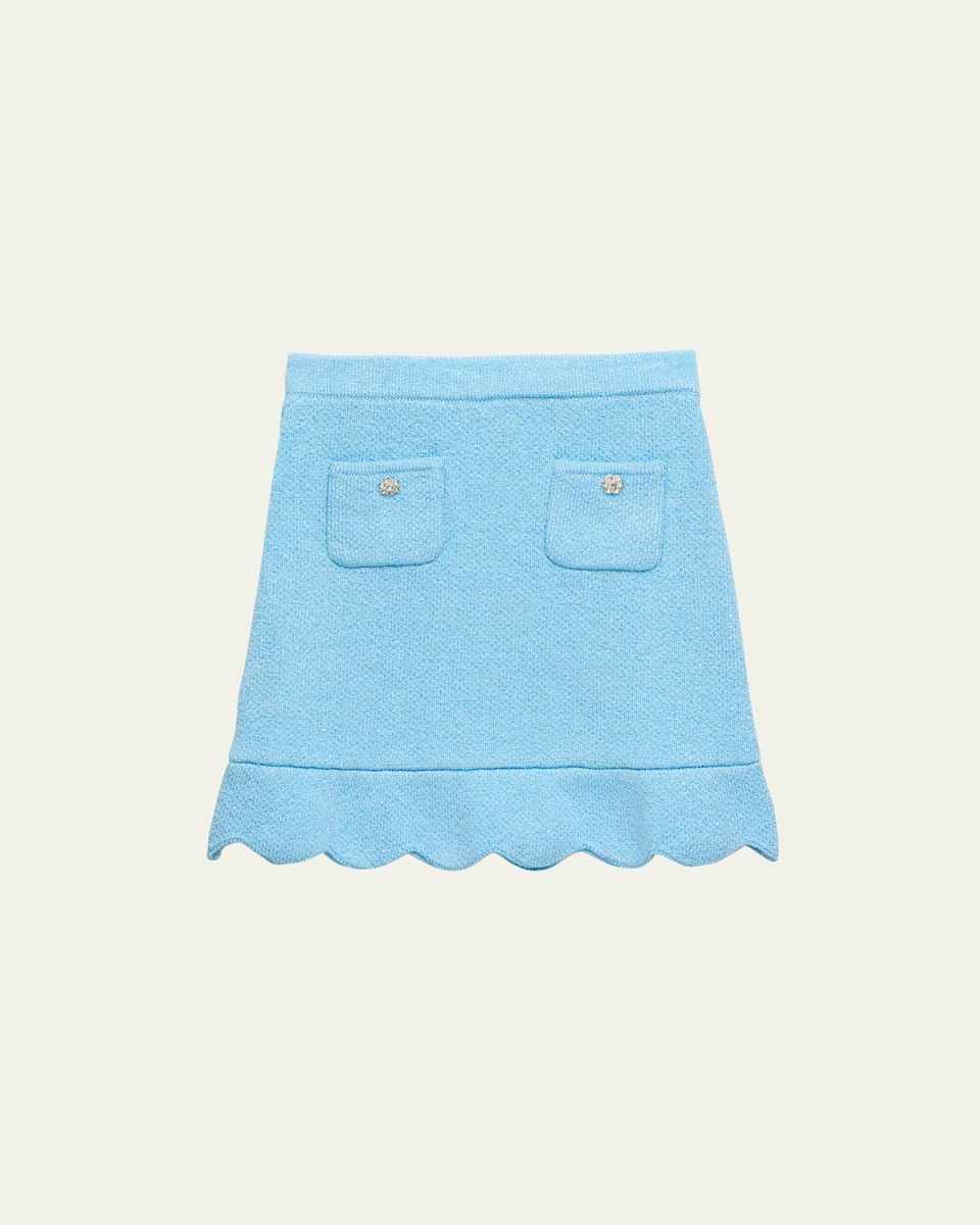 Girl's Sequin Knit Skirt, Size 3T-12