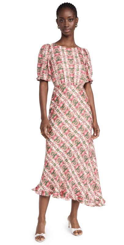 SALONI Vida D Dress Java Lace Blush