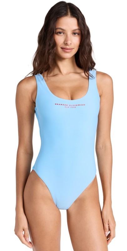 Brandon Blackwood Logo One Piece Baby Blue/Red Logo