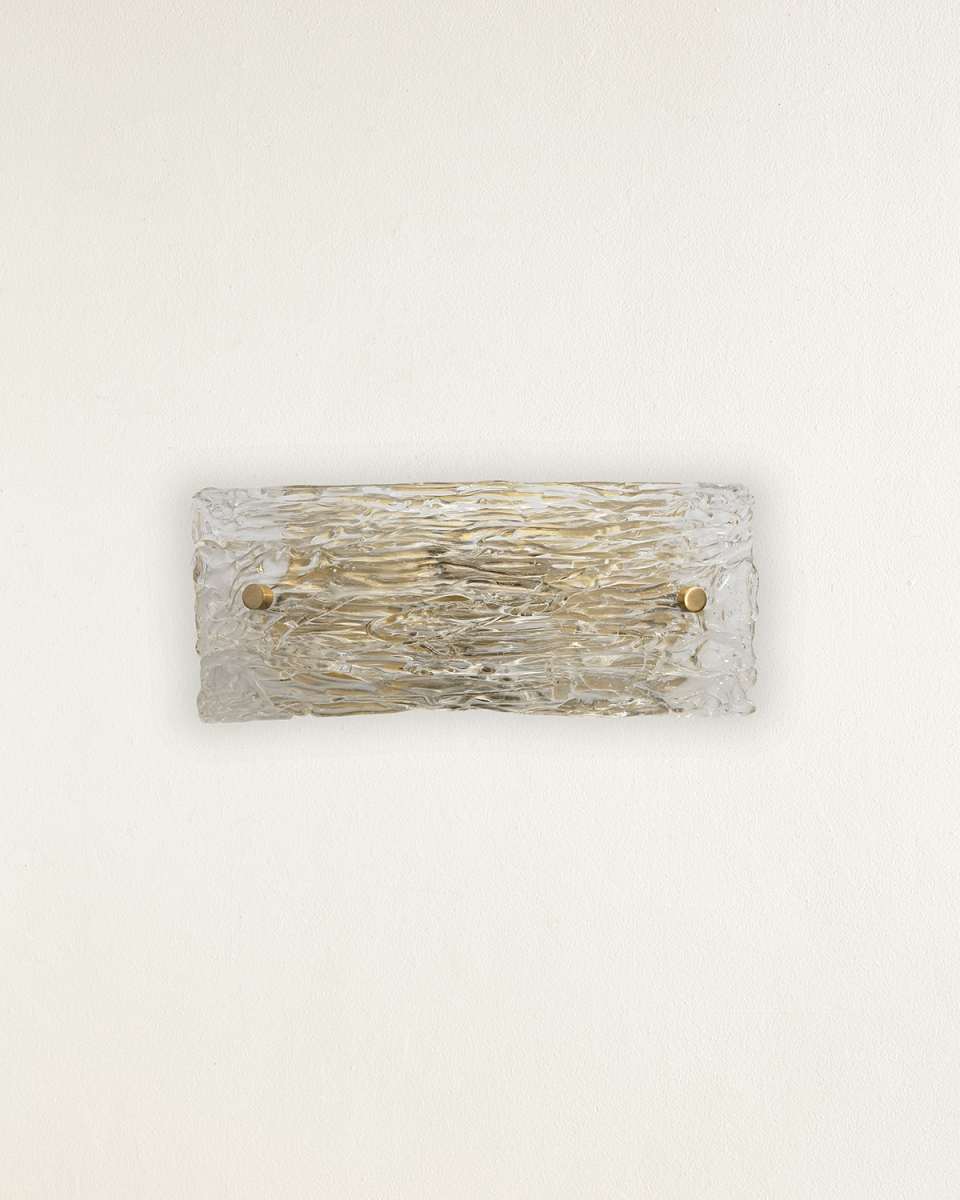 Swan Curved Glass Sconce - Small