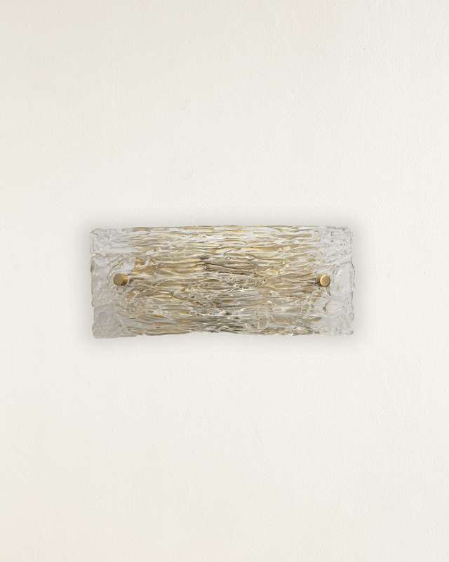 Swan Curved Glass Sconce - Small