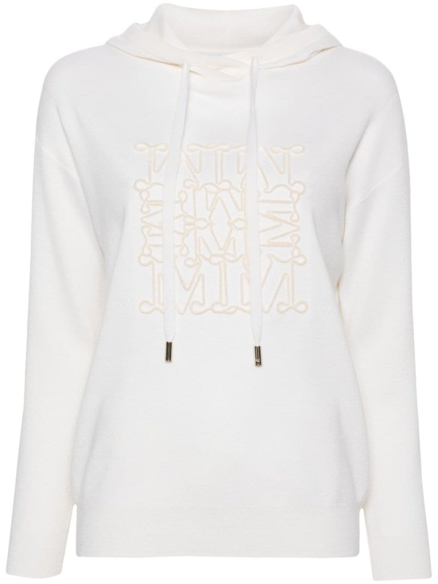 logo-embossed hoodie