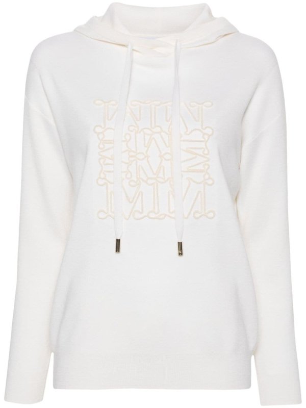 logo-embossed hoodie