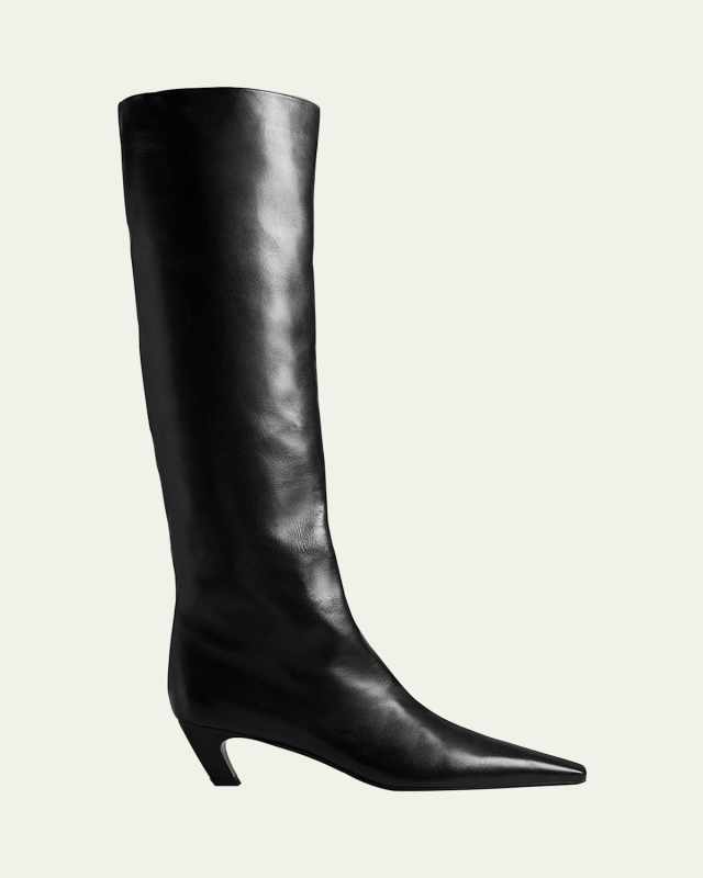 Davis Slouchy Leather Knee Boots