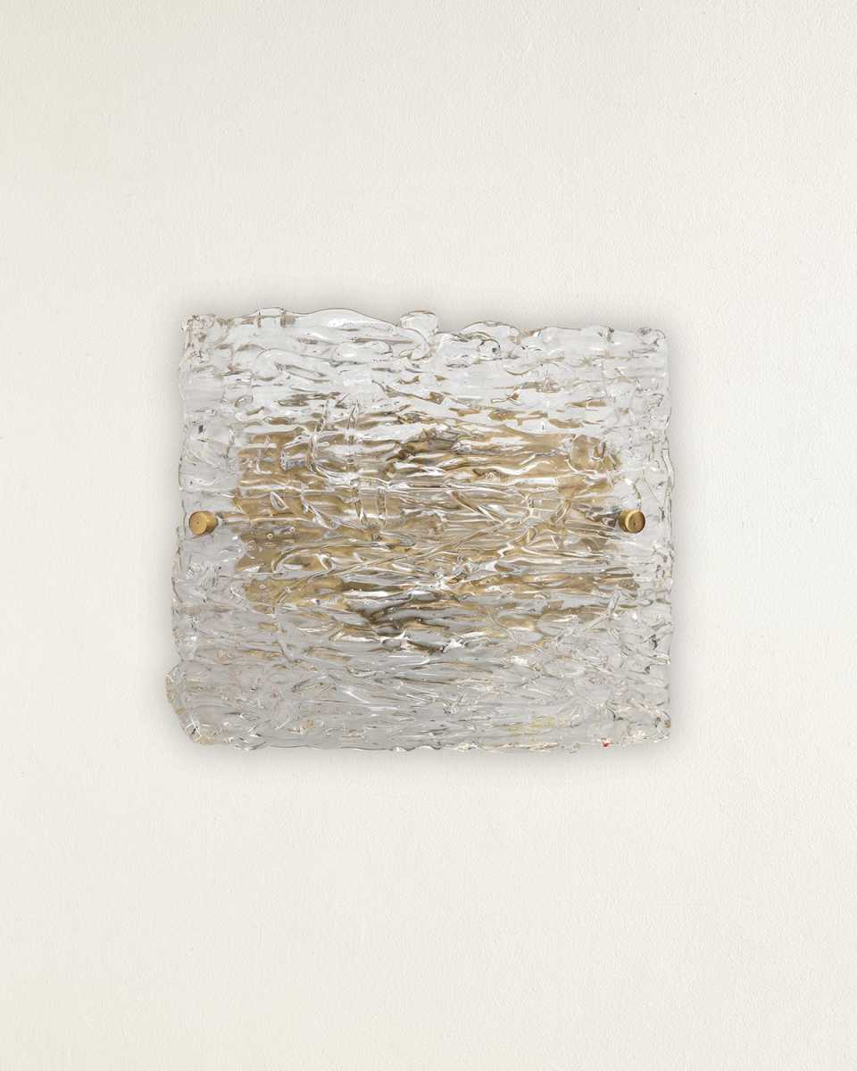 Swan Curved Glass Sconce - Large