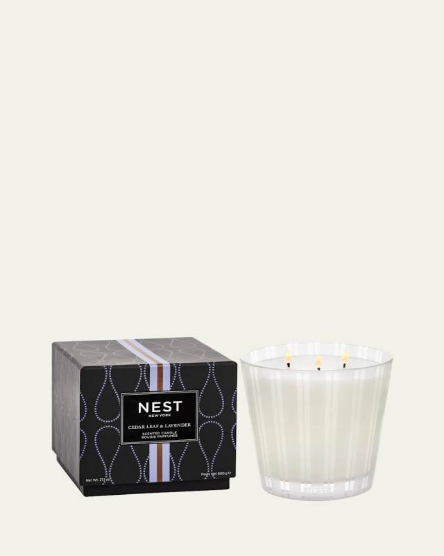 Cedar Leaf & Lavender 3-Wick Candle, 21.2 oz.