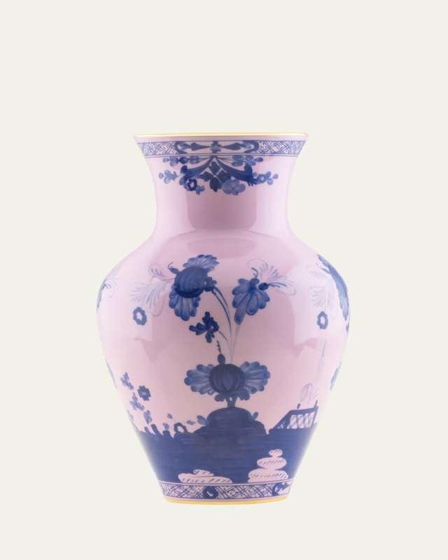 Oriente Italiano Azalea Ming Vase, 11.81"