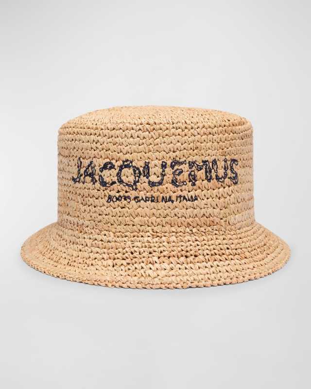 Le Bob Pesco Straw Bucket Hat
