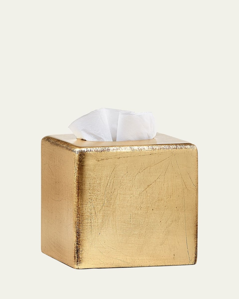 Ava Tissue Box Cover, Gold