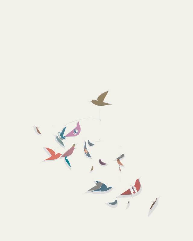 Multicolor Birds Giant Paper Mobile