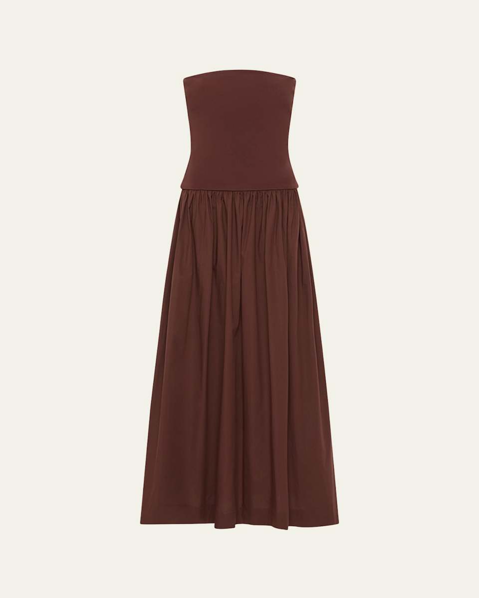 Strapless Knit Maxi Dress