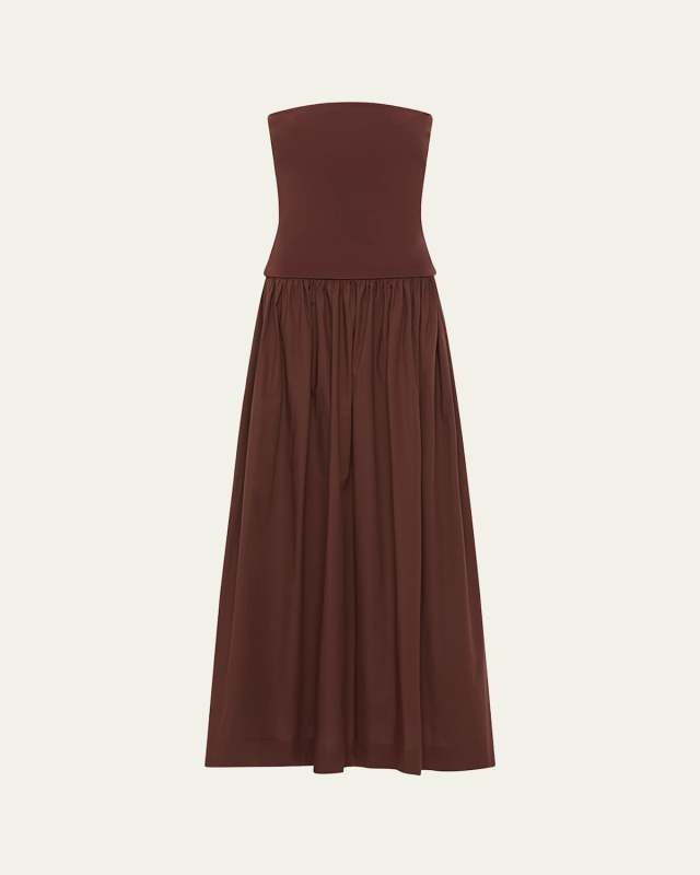 Strapless Knit Maxi Dress