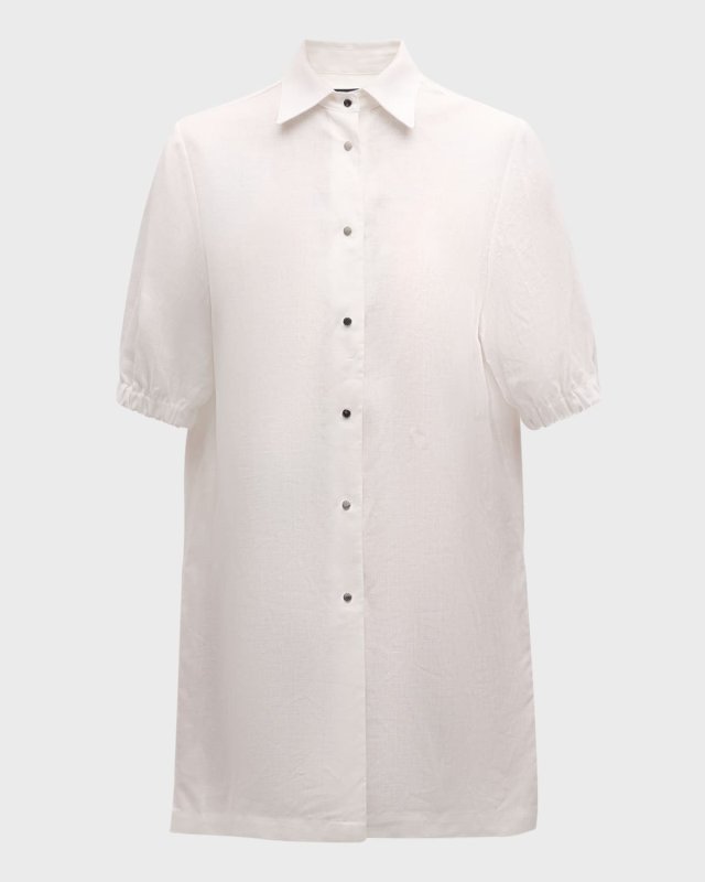 Lina Linen Shirtdress