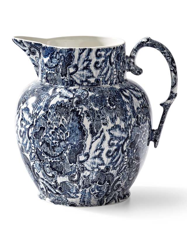 Faded Peony Etruscan Pitcher