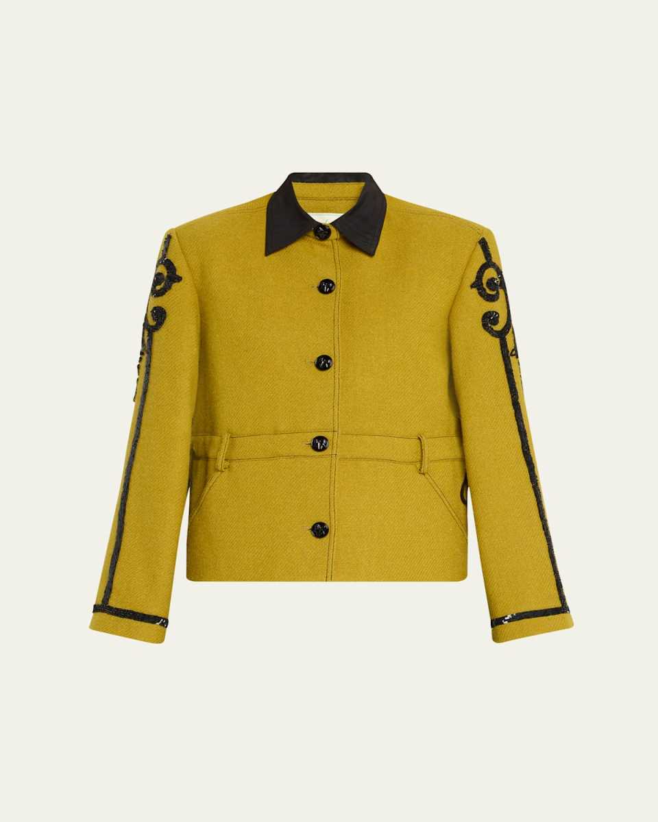 Sequined New York Wool Jacket