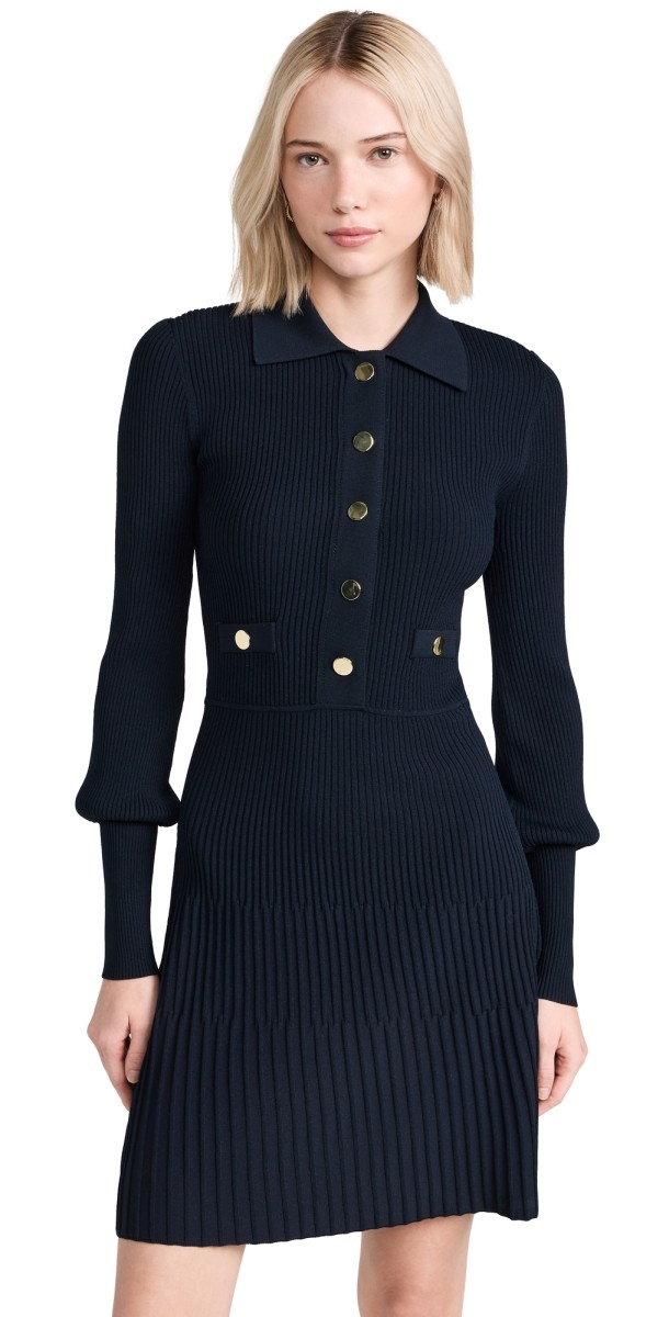 Veronica Beard Lauper Dress Navy
