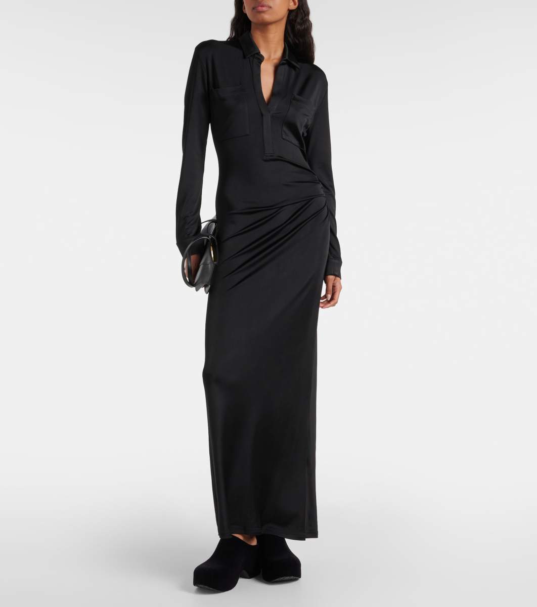 TOVE Iana V-neck maxi dress
