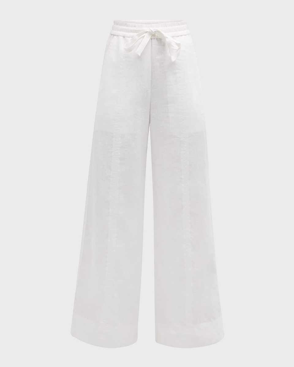Holden Wide-Leg Linen Pants