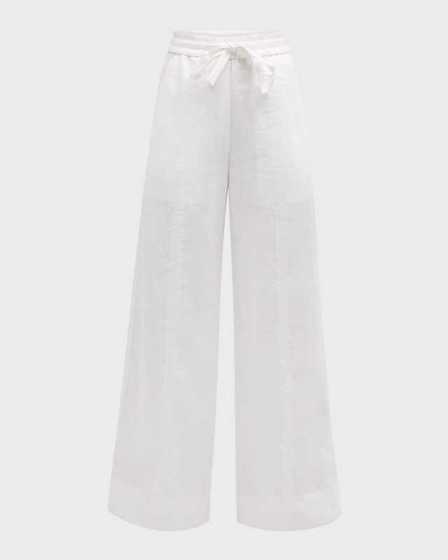 Holden Wide-Leg Linen Pants