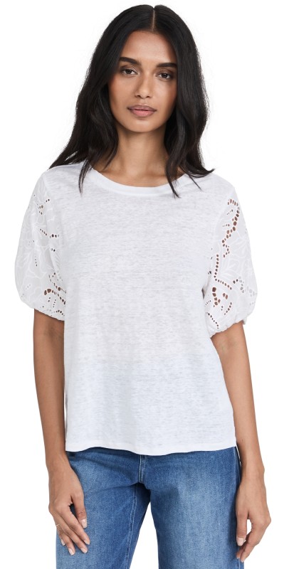 PAIGE Laura Top White