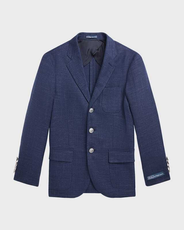 Boy's Wool Twill Sport Coat, Size 10-2