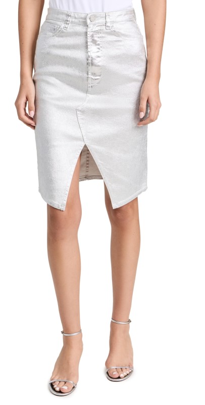 3x1 Elizabella Skirt Coated Silver
