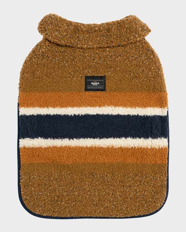 Striped Sherpa Pet Coat, Size XX