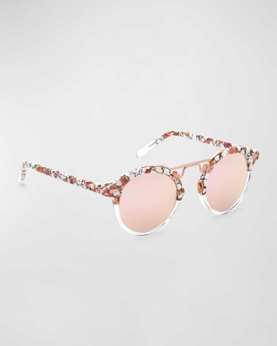 St. Louis Round Sunglasses with Metal Keyhole - Lotus to Cry