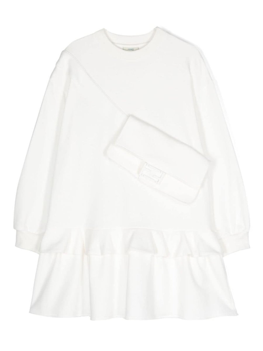 ruffled cotton dress
