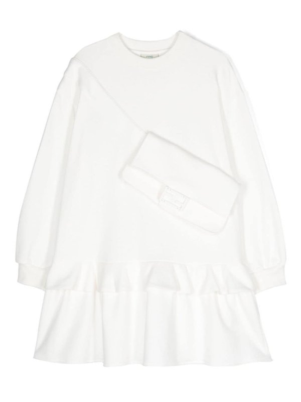 ruffled cotton dress