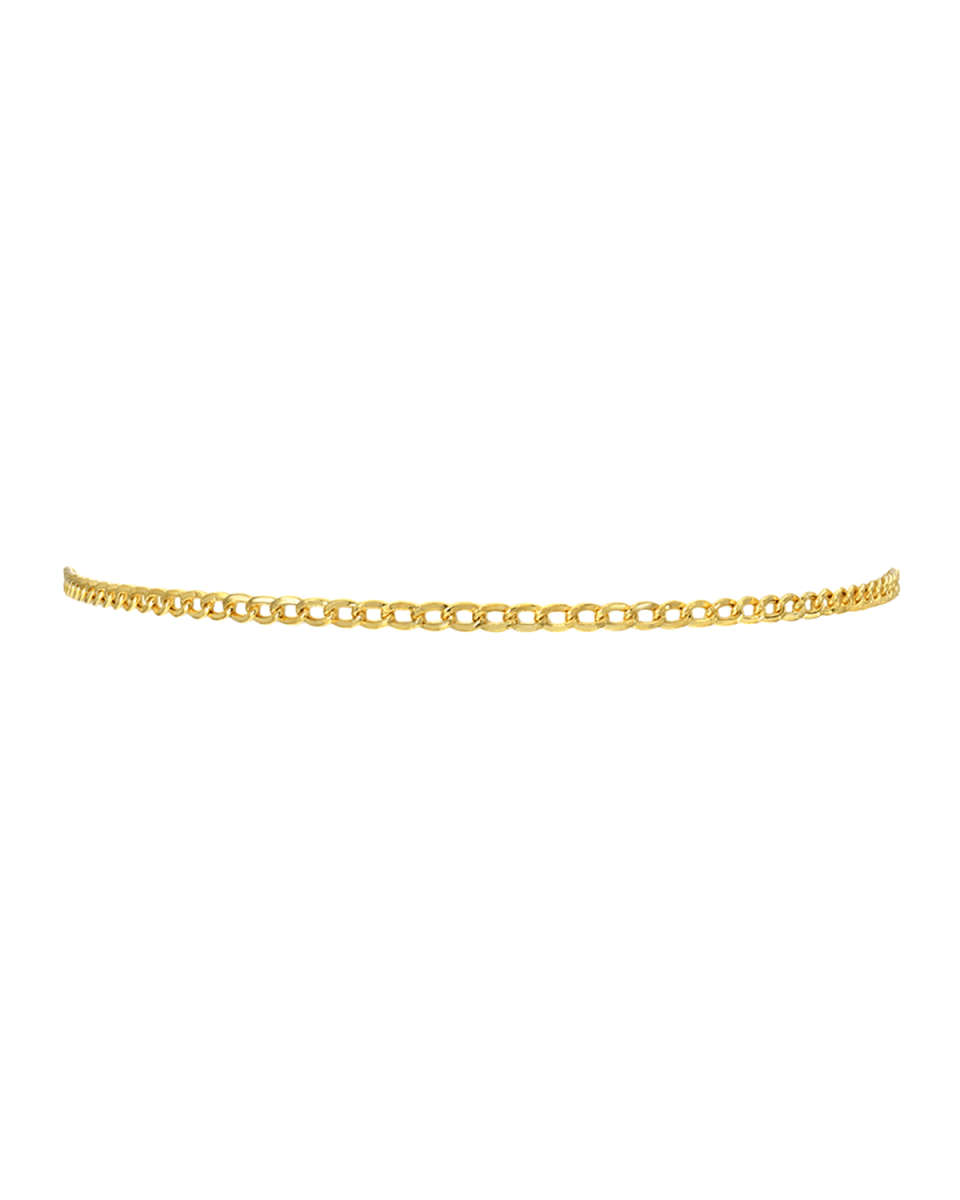 14k Gold Cuban-Link Choker Necklace