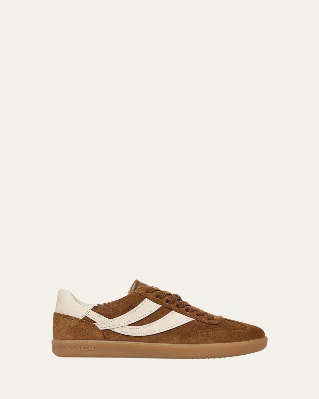 Oasis Mixed Leather Retro Sneakers