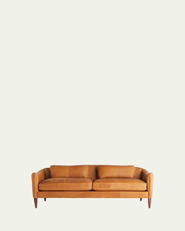 Vincent Leather Sofa 80.5"