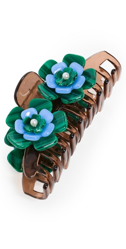 Lele Sadoughi Daisy Claw Clip Rootbeer