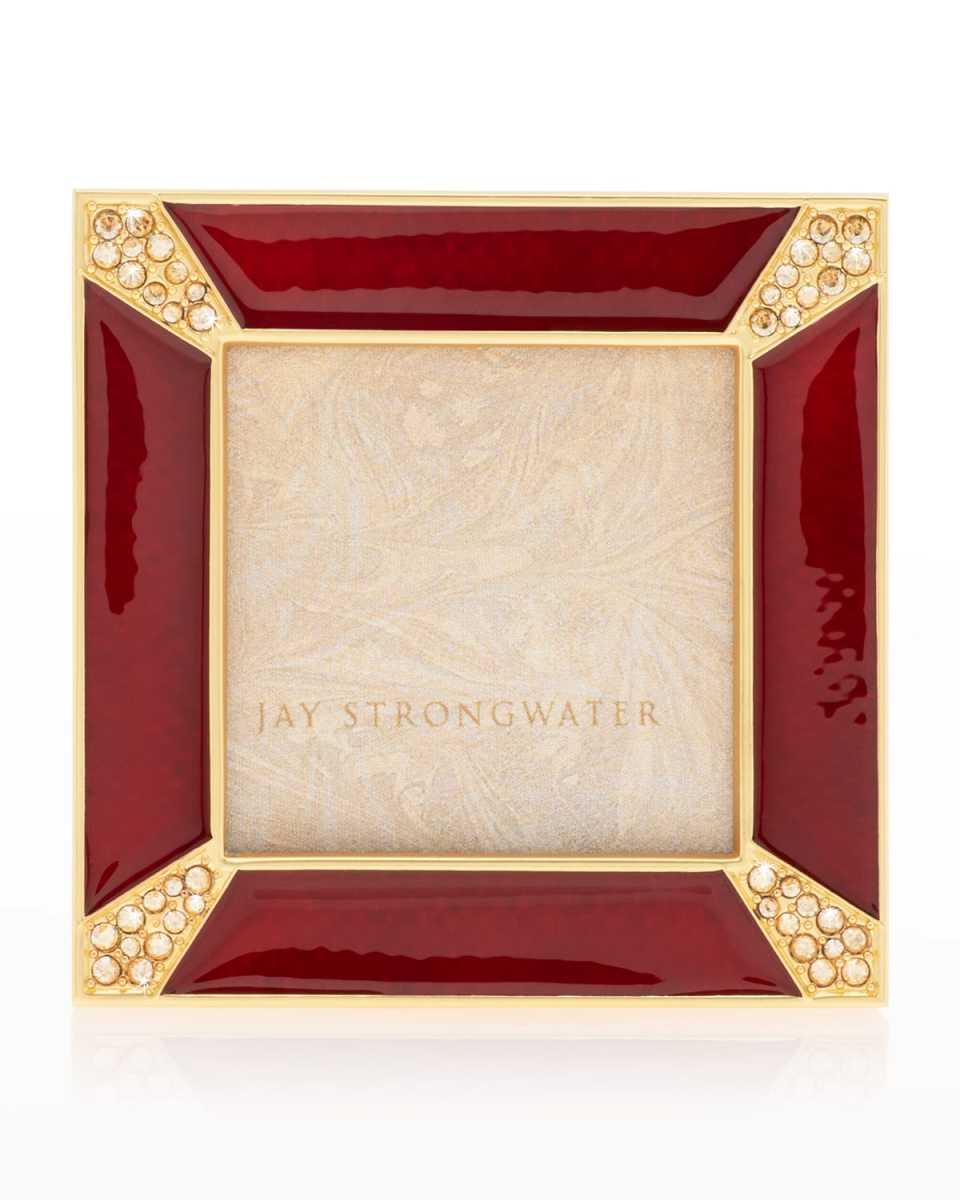 Crystal Pave Corner Square Frame