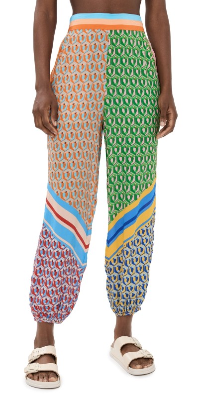 FARM Rio Cahew Scarf Mix Pants Cashew Scarf Mix