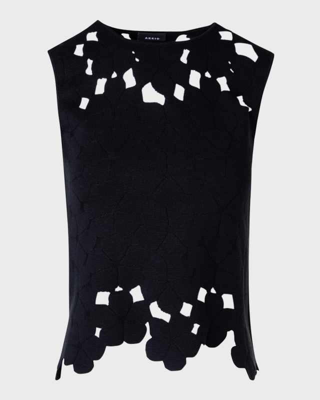 Anemones Jacquard Knit Top
