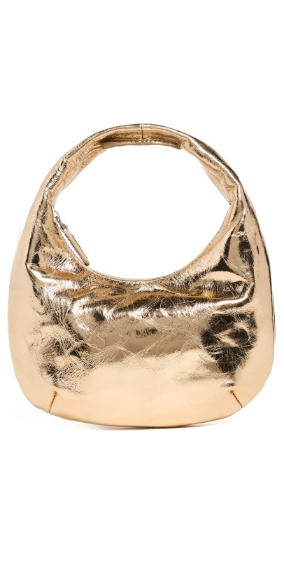 Madewell Micro Hobo Bag Gold Metallic