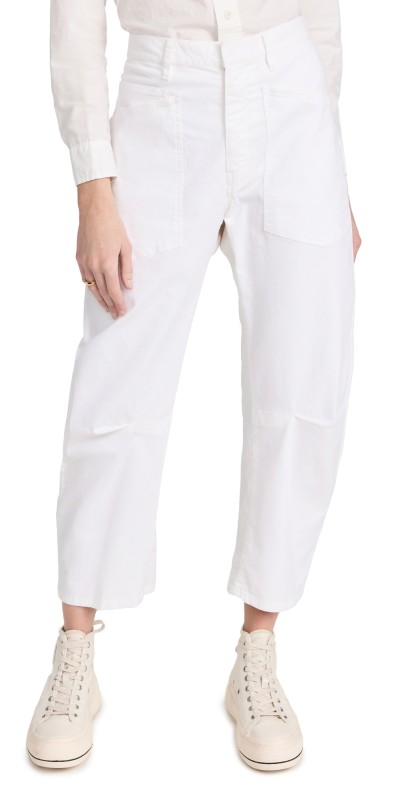 Nili Lotan Shon Twill Pants White
