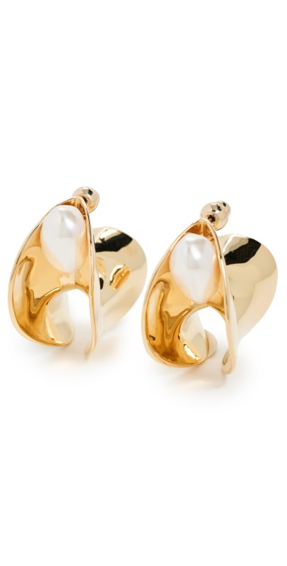 Cult Gaia Shira Earrings Shiny Brass
