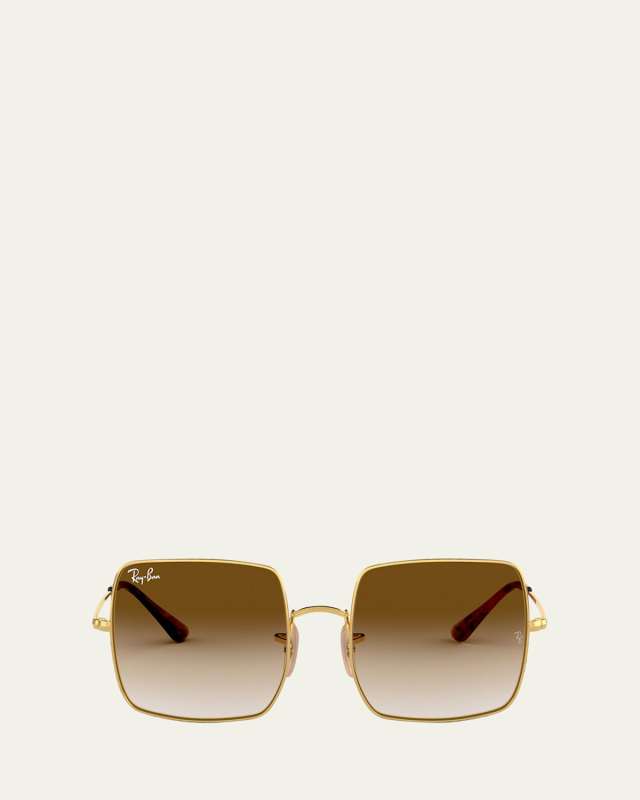 Metal Square Sunglasses, 54MM