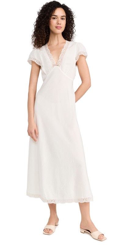 RIXO Clarice Dress Cream