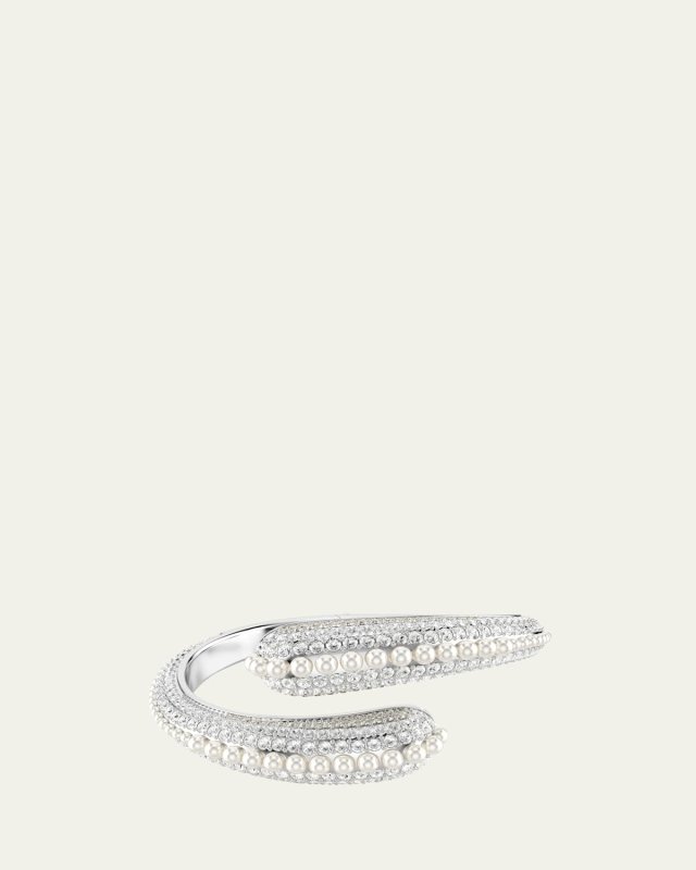 Sublima Crystal Pearl Round Cut Cuff