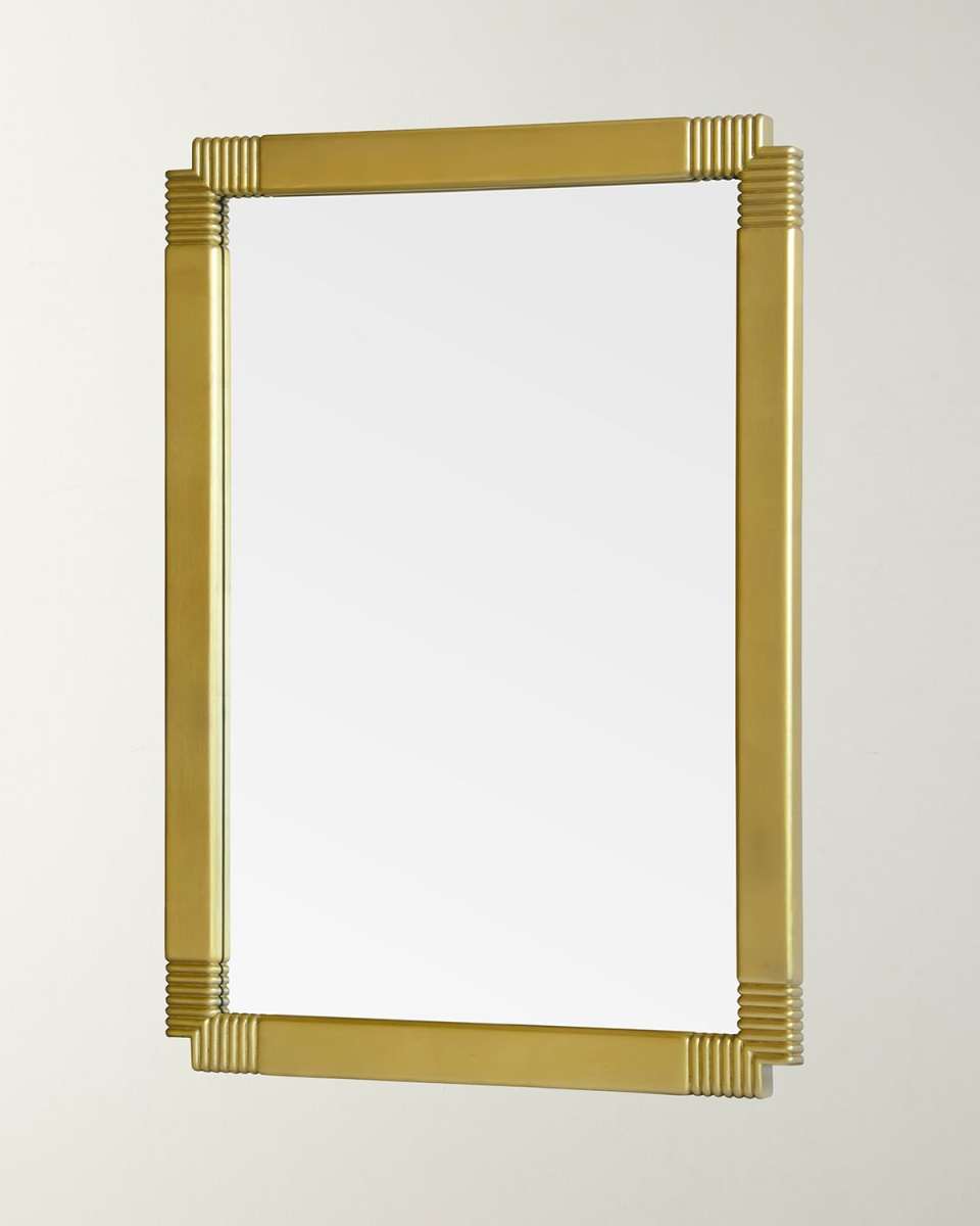 Cosmopolitan Gold Leaf Carved Mirror