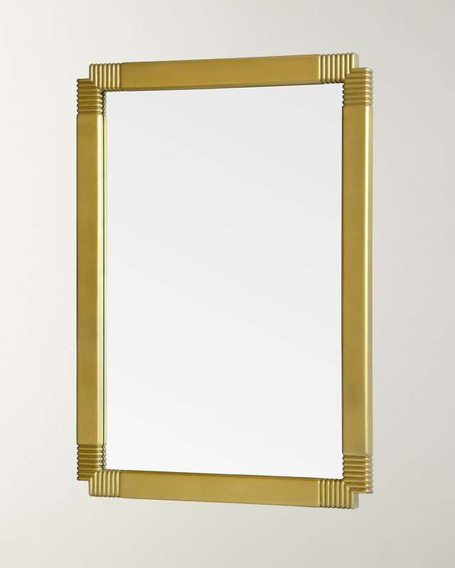 Cosmopolitan Gold Leaf Carved Mirror
